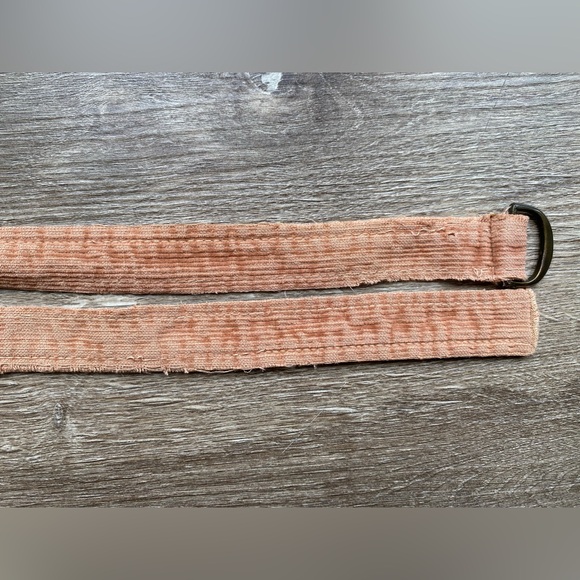 Vintage 70s 80s XS S 24 25 Tan Corduroy Wide Leg Belted Bell Bottoms Pleated - Picture 16 of 16